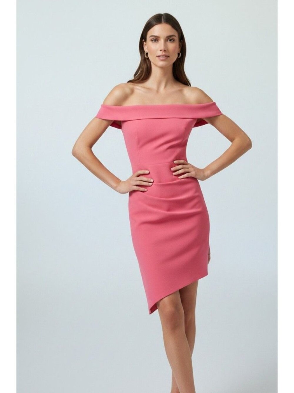 Milly Off-the-Shoulder Pink Dress for Women, Size 6, New with Tags